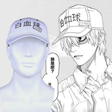 Boné de beisebol Hataraku Saibou Cells at Work glóbulos brancos plaquetas chapéu de sol novo comprar usado  Enviando para Brazil
