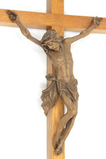 Altes geschnitztes holzkreuz gebraucht kaufen  Brunnen