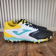 Chuteiras esportivas masculinas Joma Cancha turf tamanho 8.5 preto branco amarelo comprar usado  Enviando para Brazil
