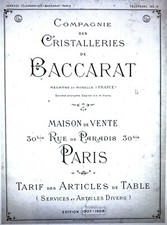 Pdf catalogue cristalleries d'occasion  Nancy-