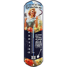 Thermometer Garten, Gartendeko, Schild Deko Küche Garten 8x28cm comprar usado  Enviando para Brazil