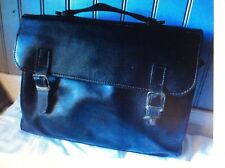 Cartable cuir noir d'occasion  Saint-Malo