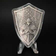 2024 KOMSCO 2 oz .999 prata fina “CRUSADER SHIELD” empilhador envelhecido com cápsula comprar usado  Enviando para Brazil