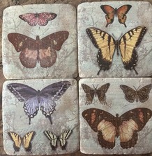 Butterfly stone coasters for sale  HASTINGS