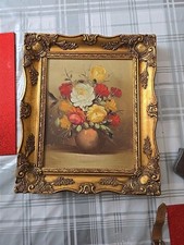 Oil painting flowers for sale  GLOUCESTER