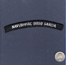 NAVSUPPFAC Instalação de Apoio Naval DIEGO GARCIA NAVY Uniforme Alistado Base Patch comprar usado  Enviando para Brazil