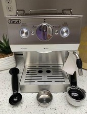 Máquina de café espresso Gevi com espumador de leite aço inoxidável, usado comprar usado  Enviando para Brazil
