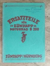 Zündapp b200 ersatzteilliste gebraucht kaufen  Sankt Augustin