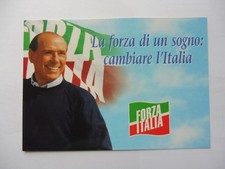 Cartolina silvio berlusconi usato  Viu