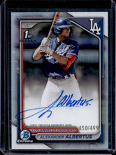 Refrator automático 2024 Bowman Chrome Alexander Albertus Prospect 1º #450/499 comprar usado  Enviando para Brazil