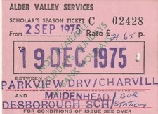 Card ticket. alder for sale  OLDHAM