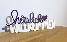 Herzlich willkommen tischdeko gebraucht kaufen  Garching a.d.Alz