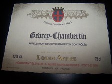 Etiquette gevrey chambertin d'occasion  Quimperlé