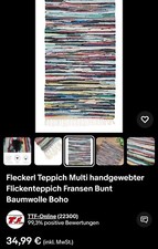 Flickenteppiche boho hippie gebraucht kaufen  Essen