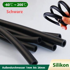 Schwarz Silikonschlauch Rohr Hochtemperaturbeständiges Flexible Rohr Ø 2mm-50mm, usado comprar usado  Enviando para Brazil