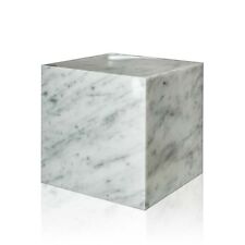 Cubo Mármol Blanco Carrara White Italian Mármol Cubo Escultura Home Diseño 20cm comprar usado  Enviando para Brazil