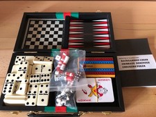 Spielekoffer backgammon schach gebraucht kaufen  Leuchtenberg