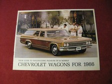 1966 Chevy Station Wagon Folheto de Vendas Catálogo Antigo Original, usado comprar usado  Enviando para Brazil