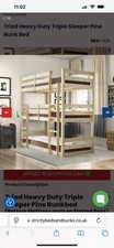 Pine triple bunk for sale  BARNSLEY