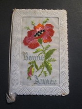Poppy flower embroidered d'occasion  Expédié en Belgium
