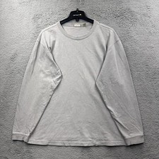 Camisa masculina LL Bean grande alta cinza rio motorista lã algodão camada dupla pesada comprar usado  Enviando para Brazil