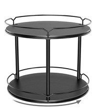 Usado, Organizador Lazy Susan 2 camadas - 12,4" toca-discos rack de especiarias para tampo de mesa,... comprar usado  Enviando para Brazil