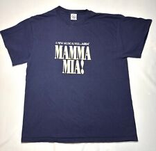 Mama Mia! Uma Nova Camiseta Musical ABBA Adulto Grande Azul Dk Antiga Anos 2000 comprar usado  Enviando para Brazil