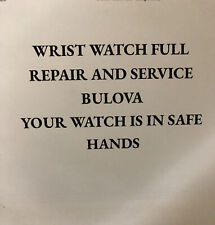Reloj Pulsera BULOVA REPARACIÓN COMPLETA Y SERVICIO CON GARANTÍA segunda mano  Embacar hacia Mexico