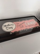 Sinalização antiga emoldurada personalizada anúncio de doces do dia das mães comprar usado  Enviando para Brazil