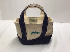 Usado, Rara Bolsa de Lona Vintage L.L.Bean Mini BARCO E TOTE Mirtilos EUA Branco Azul comprar usado  Enviando para Brazil