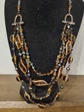 brown beaded necklace glass for sale brown beaded necklace glass for sale  STOKE-ON-TRENT