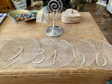 Perspex table numbers for sale Perspex table numbers for sale  CHESTER