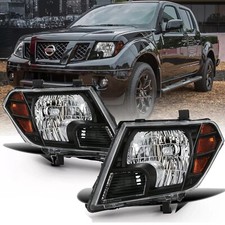 Par esquerdo e direito para faróis pretos Nissan Frontier Truck 2009-2021 comprar usado  Enviando para Brazil