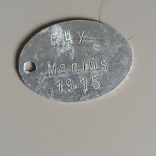 Ancienne plaque identité d'occasion  Coutances