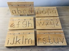 Wooden alphabet tracing for sale  RICHMOND