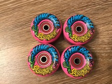 Rodas de skate Santa Cruz SLIME BALLS VOMITS MINI 53mm 97a ossos vermelhos rosa. comprar usado  Enviando para Brazil
