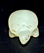 VINTAGE TARTARUGA DE JADE ESCULPIDA CHINESA BOA SORTE SORTE SORTE 1800 ITEM COLECIONÁVEL comprar usado  Enviando para Brazil