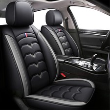 Conjunto completo de capas de assento de carro 5 lugares universal luxo couro ecológico almofada de assento comprar usado  Enviando para Brazil