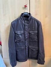 Giacca pelle blauer usato  Milano