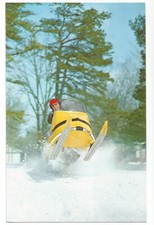 Vintage snowmobile postcard for sale  USA