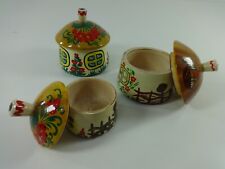 Treenware trinkets lidded for sale  HODDESDON