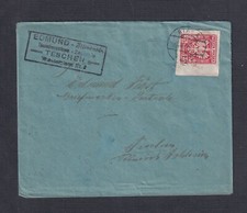 POLAND 1919 25h IMPERF NA OKŁADCE BIALA TO TESCHEN CZECHIA na sprzedaż  Wysyłka do Poland