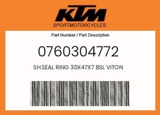 Anel Sh.Seal genuíno KTM 30X47X7 BSL - 0760304772 comprar usado  Enviando para Brazil