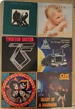 6 Vinyl LP Record LOT Twisted Sister OZZY MADMAN Def Leppard KISS 1984 VAN HALEN, usado comprar usado  Enviando para Brazil