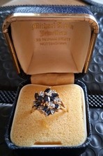 9ct sapphire diamond for sale  NOTTINGHAM