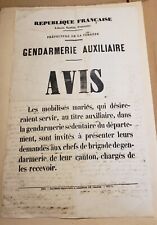 Affiche ancienne gendarmerie d'occasion  Cénac-et-Saint-Julien