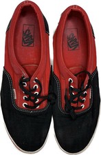 Usado, Tênis de skate Vans tamanho US12 UK11 vermelho preto tênis treinadores comprar usado  Enviando para Brazil