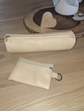 Schlampermäppchen leder feder gebraucht kaufen  Ebersdorf b.Coburg