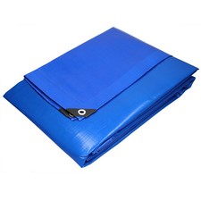 Telone occhiellato impermeabile da giardino polietilene telo 6x12 m 260 g/m² blu na sprzedaż  Wysyłka do Poland