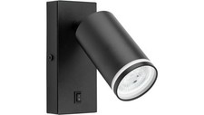 Lampa ścienna Kinkiet GU10 RING z wbudowanikiem czarna, używany na sprzedaż  PL